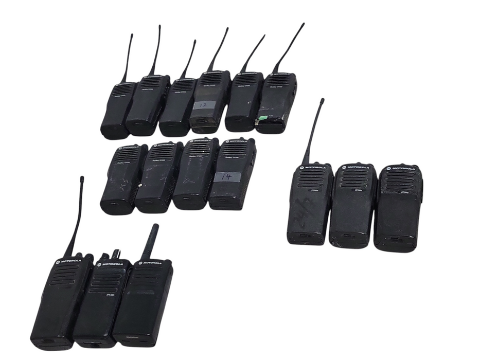 Lot of 16x Motorola Two-Way Radios, See description
