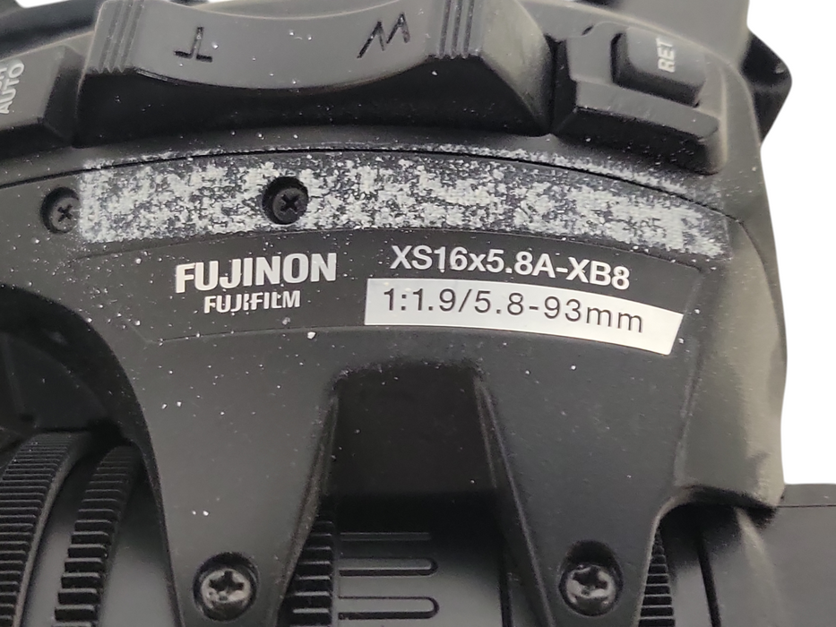 Fujifilm XS16x5.8A-XB8A 1:1.9/5.8-93mm PMW-320 Zoom Lens, READ