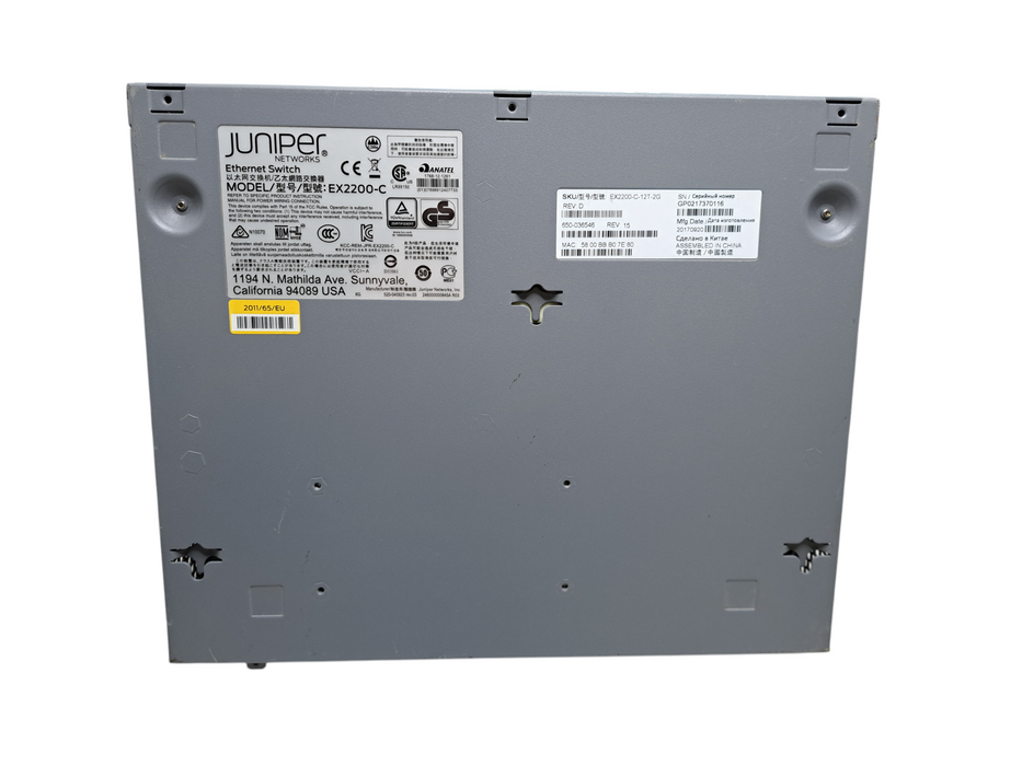 Juniper Networks EX2200-C 12T-2G | 12-Port Gigabit Compact Switch