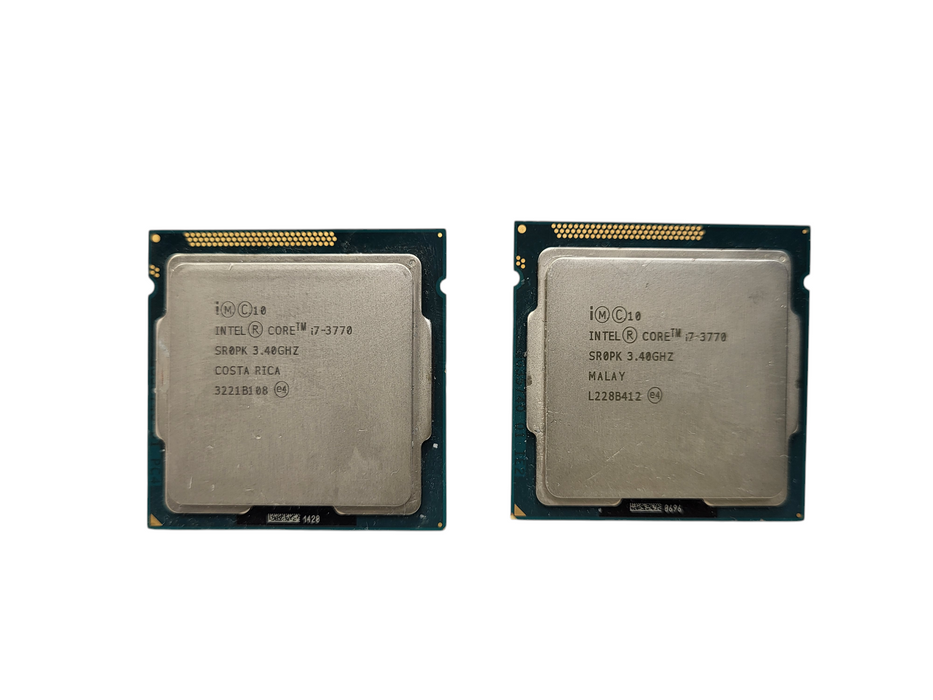 Lot of 2x Intel Core i7-3770 3.40GHZ 4-Core CPU Processor SR0PK LGA 1155