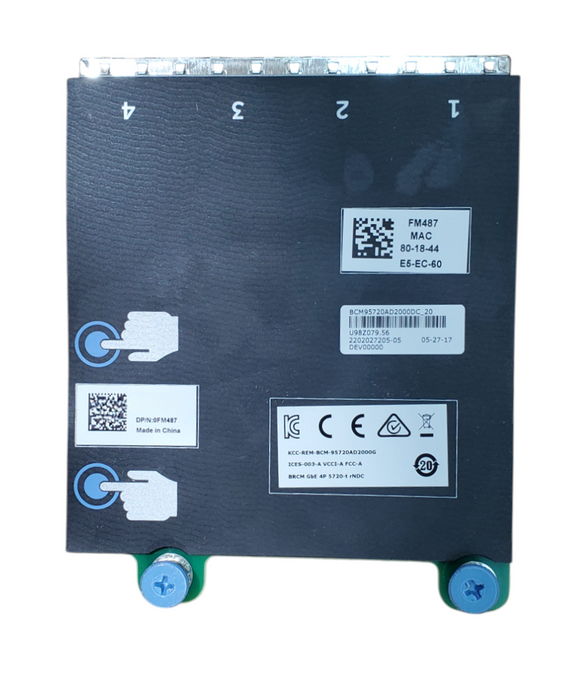 Dell 0FM487 Quad Port Gigabit Network Interface Daughter Card
