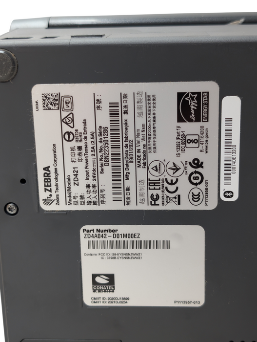 Zebra ZD421 Thermal Label Printer ZD4A042-D01M00EZ