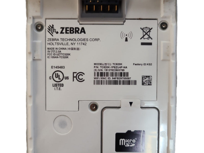 Zebra TC52 TC520K Mobile Computer Scanner, TC520K-1PEZU4P-NA w/ Battery, READ