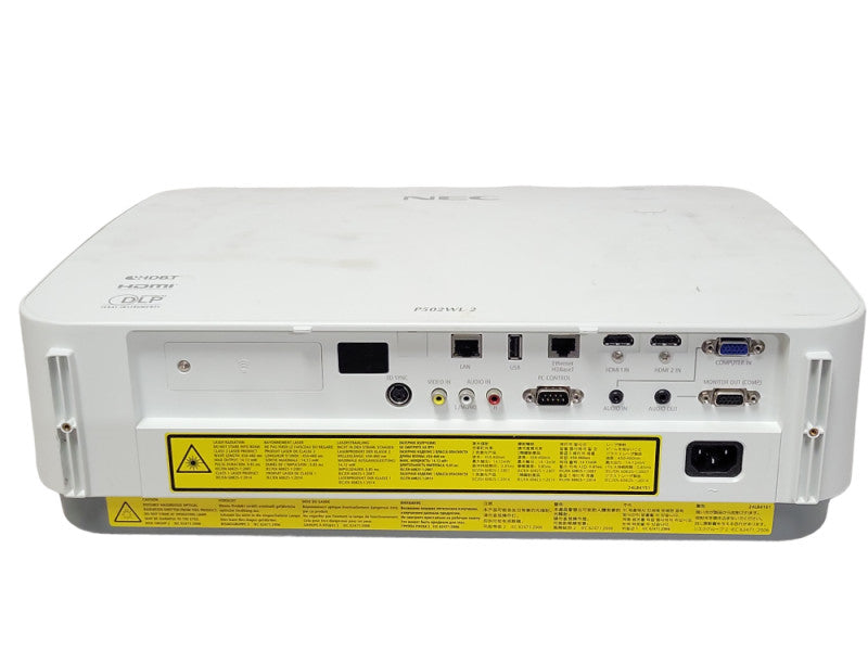 NEC P502WL-2 WXGA 5000 Lumens DLP Projector â¢ No Remote, 434 Lamp Hours _