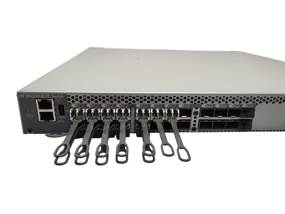 HPE SN3000B 24x16Gb FC 12x Active Ports R2F Reverse Flow
