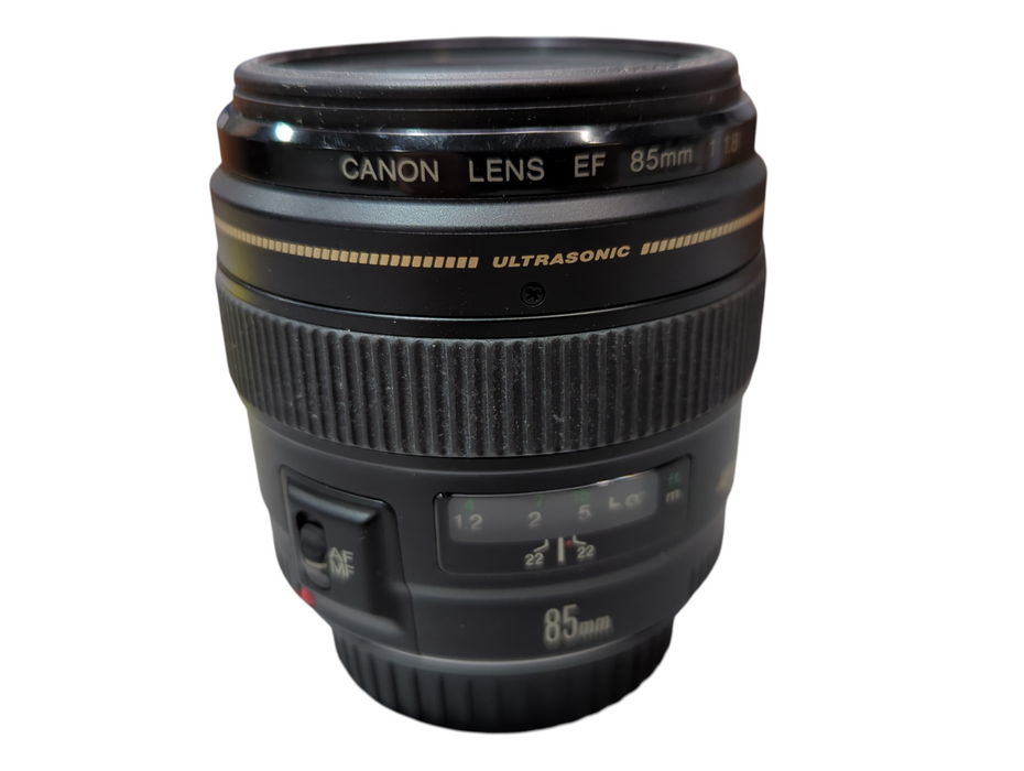 Canon EF 85mm 1:1.8 Telephoto Camera Lens, Made in Japan