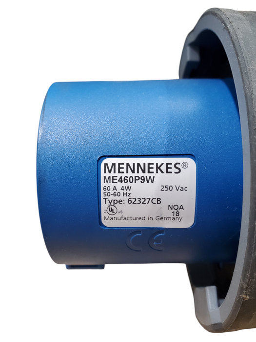 Lot 3x Mennekes PowerTOP Xtra ME460P9W Male 4-Pin Power Plug Connector *READ*