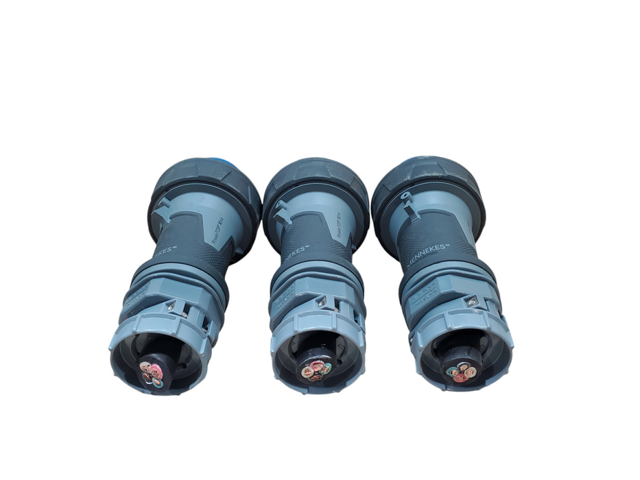Lot 3x Mennekes PowerTOP Xtra ME460P9W Male 4-Pin Power Plug Connector *READ*