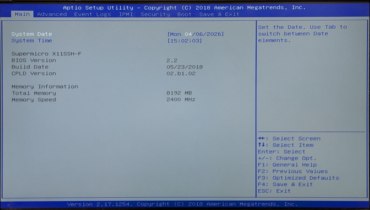 Supermicro CSE-512 1U Server X11SSH-F, Xeon E3-1230 v6 3.50GHz, 8GB DDR4, No HDD