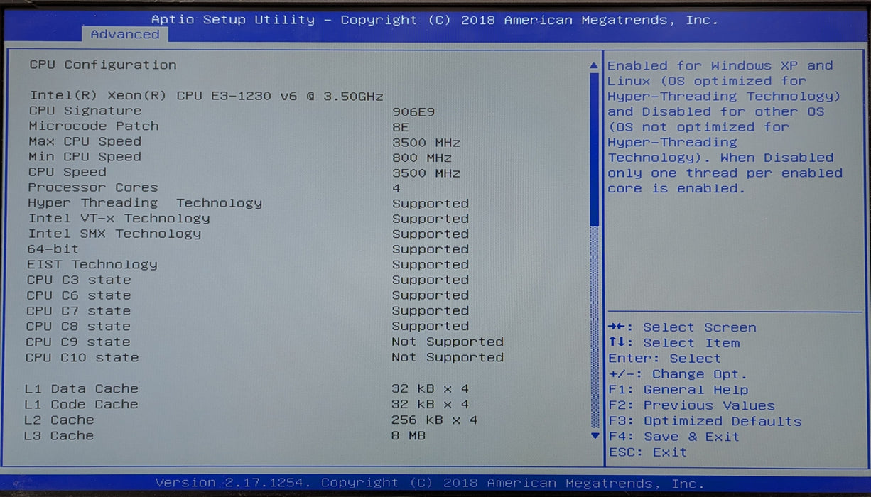 Supermicro CSE-512 1U Server X11SSH-F, Xeon E3-1230 v6 3.50GHz, 8GB DDR4, No HDD