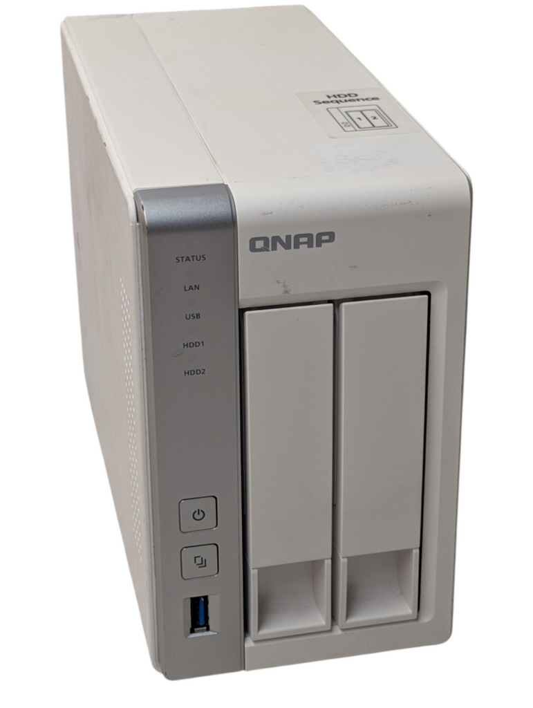 QNAP TS-231P 2 Bay NAS Storage 2x 2TB HDDs installed — retail.era