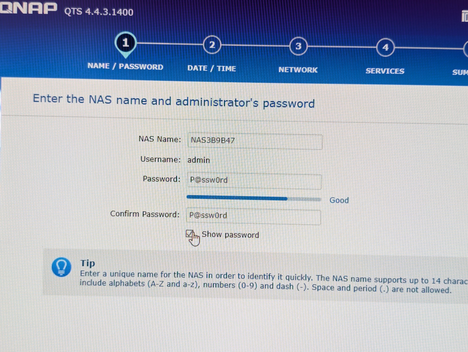 QNAP TS-231P 2 Bay NAS Storage 2x 2TB HDDs installed