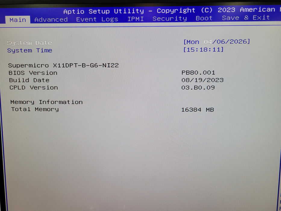 NUTANIX / Supermicro X11DPT-B-G6-NI22 - 2x Xeon Gold 6138 16GB DDR4 (3x Nodes)