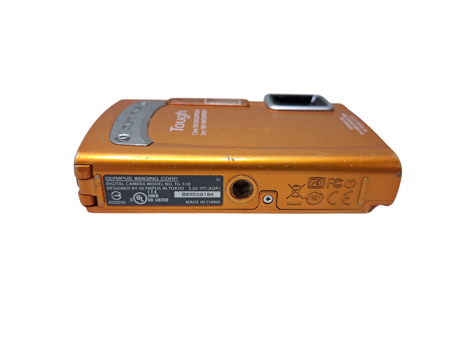 Olympus Tough Digital Camera Orange TG-310 *READ*