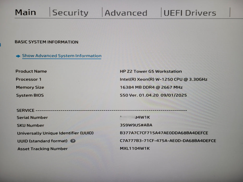 HP Z2 Tower G5 Workstation | Xeon W-1250 @3.30GHz, 16GB DDR4 256GB NVMe