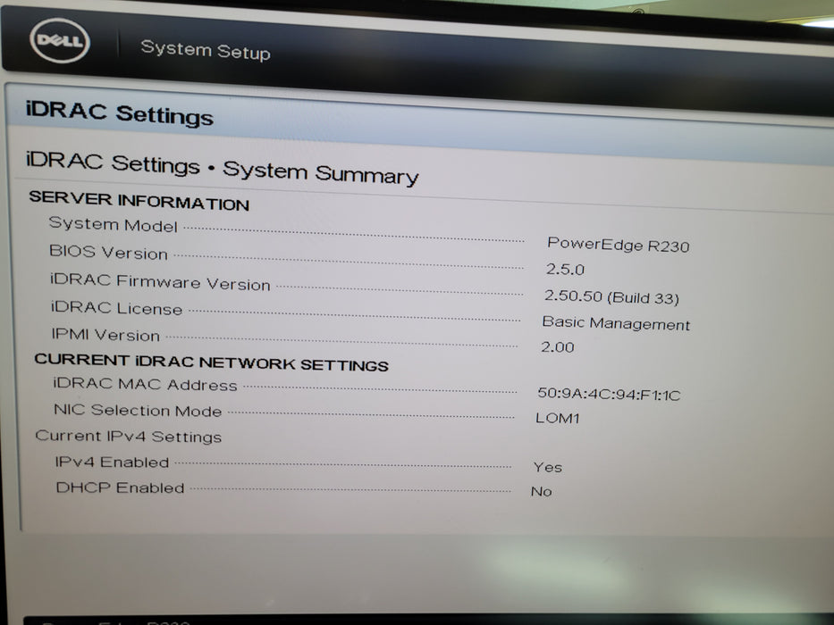 Dell PowerEdge R230- Xeon E31240 v6 16GB DDR4 NO HDD PERC H730 250W PSU