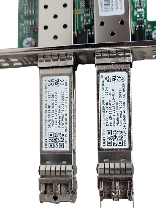 Dell Broadcom 57414 Dual-Port 25GbE SFP28 PCIe Network Card Dell 0H3T3V W/2 SFP
