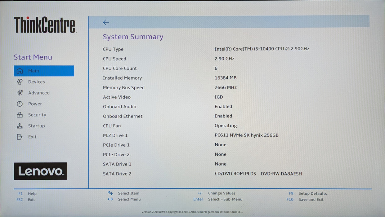 Lenovo ThinkCentre M70c SFF,  i5-10400 2.90GHz, 16GB DDR4, 256GB NVMe