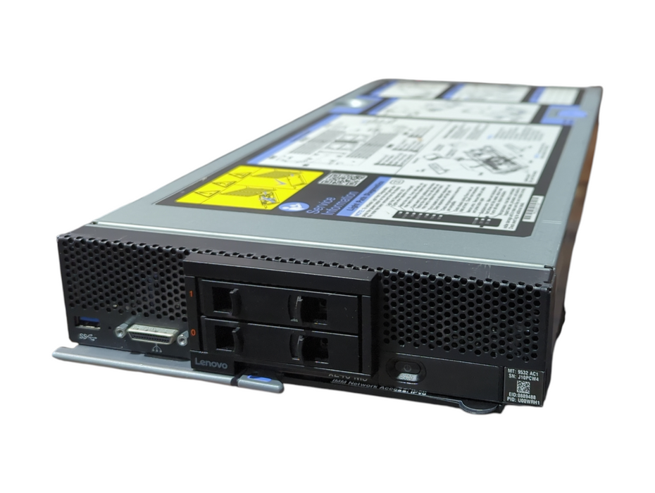 Lenovo Flex System X240 M5 Server Blade 9532-AC1 w/2x Xeon E5-2650v3, No RAM&HDD