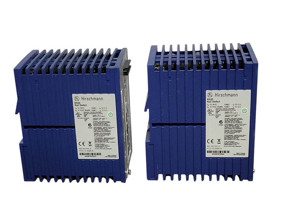 Lot of 2x Hirschmann RS20 Rail Switch, READ