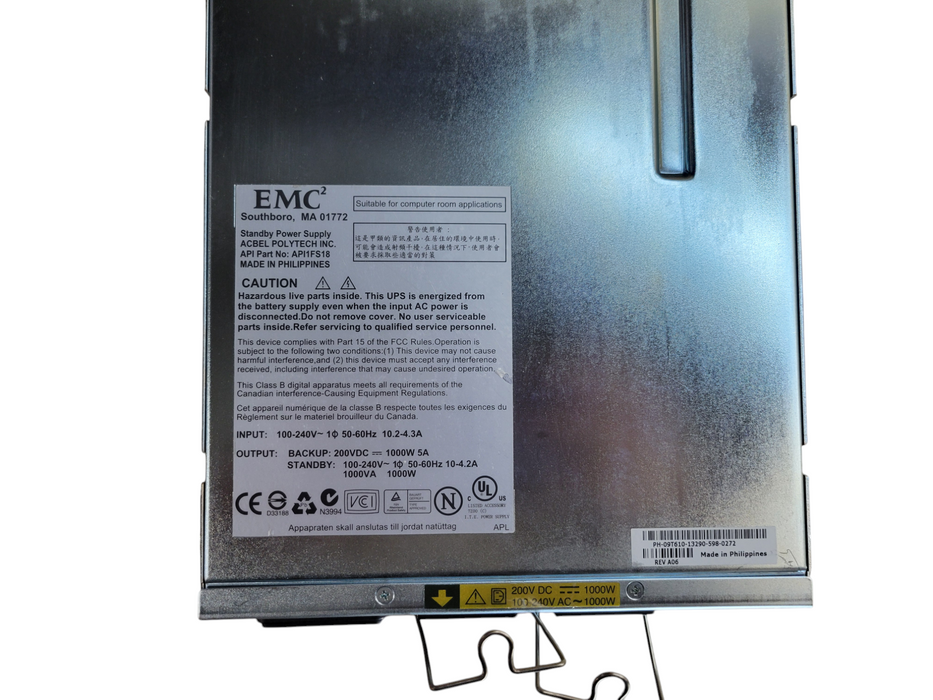 EMC Dell 3Y726 118031985 1000VA Replacement Standby Emergency Backup (READ)