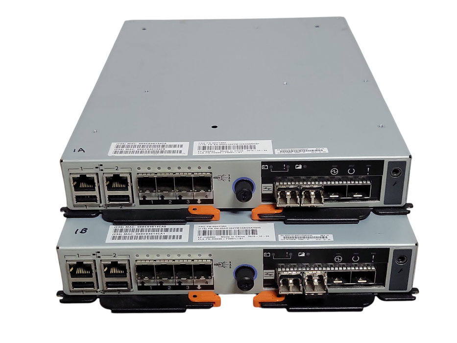 Lot of 2x IBM 00RY382 00AR104 Storwize V3700 Node Controllers, READ