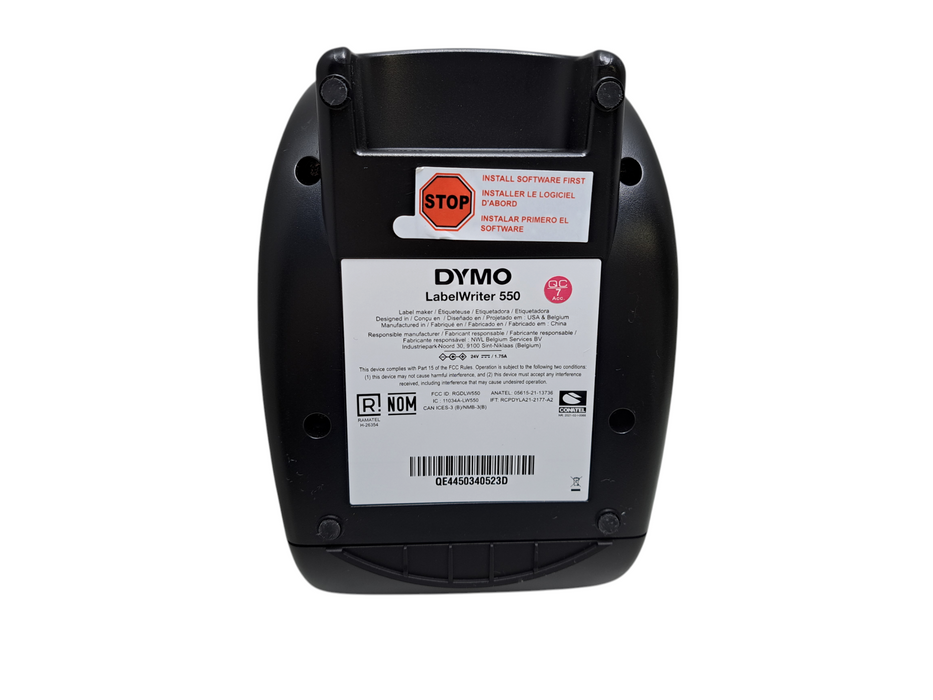 Dymo LabelWriter 550 Thermal Label Printer w/ Spool Assembly & 2x Rolls