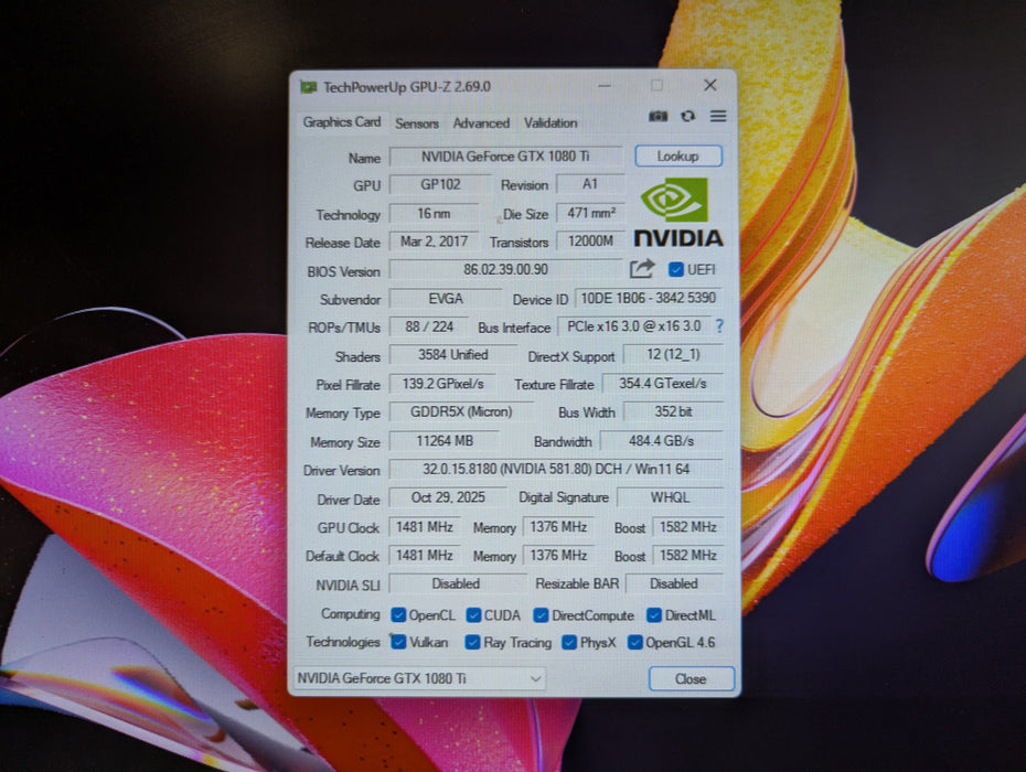 EVGA GeForce GTX 1080 Ti  11GB with WATERBLOCK
