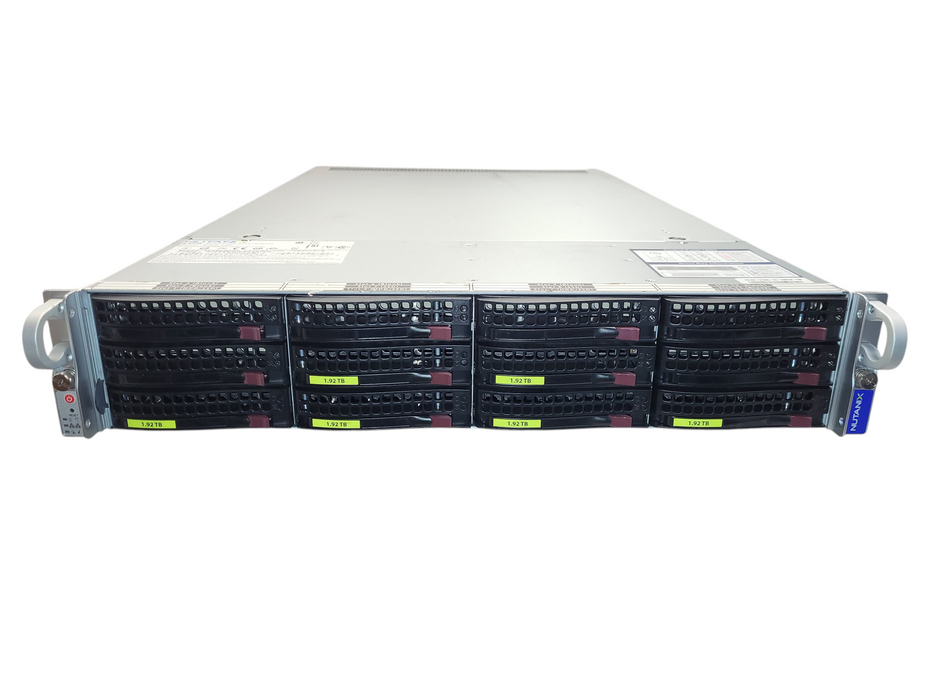 Nutanix NXS2U2NL06G510 12-Bay  2x E5-2667 v4 16GB DDR4 LSI 9300-8i RAID No HDD