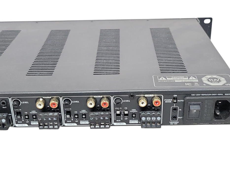 Elura AMP50/12 12-Channel 50-Watt Multi-Zone 1U Power Amplifier, Read