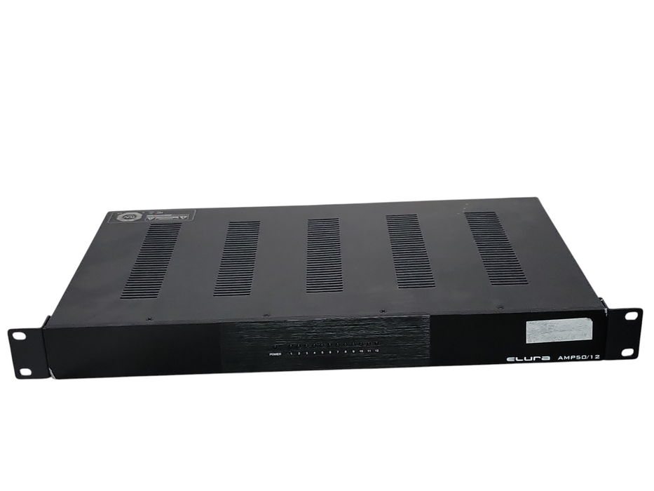 Elura AMP50/12 12-Channel 50-Watt Multi-Zone 1U Power Amplifier, Read
