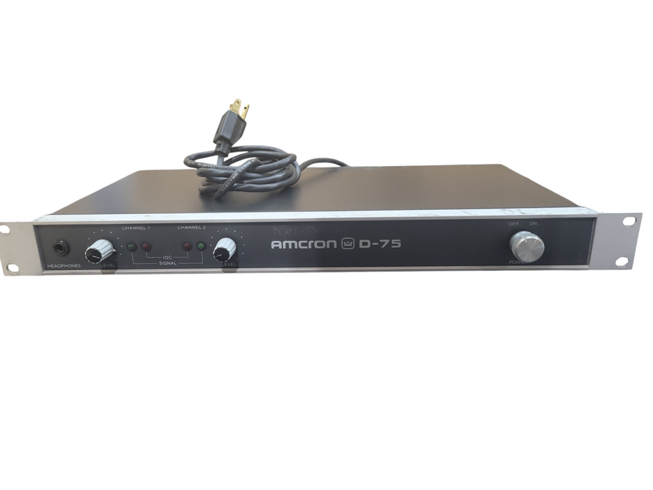 Vintage Classic Professional Crown AMCRON D75 Power amplifiers 1990