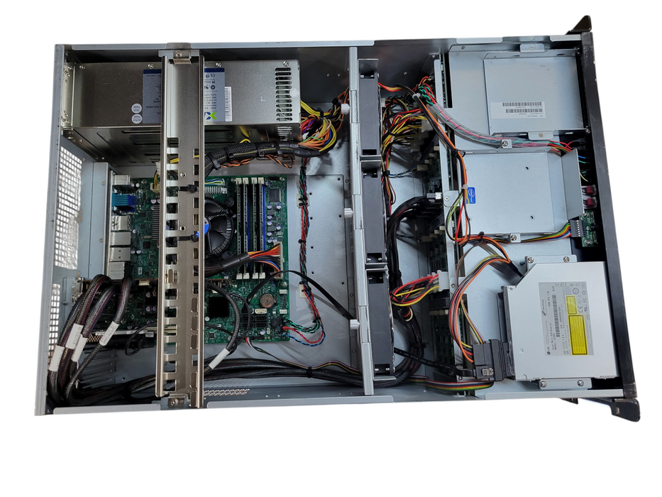 Intel Core i7-3770 Supermicro C7Q67 16GB DDR3 NO HDD ADAPTEC RAID 3x500W PSU