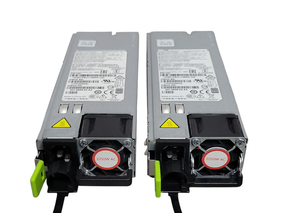 Lot of 2x Cisco UCSC-PSU1-1050W UCS 1050Watt Server Power Supply