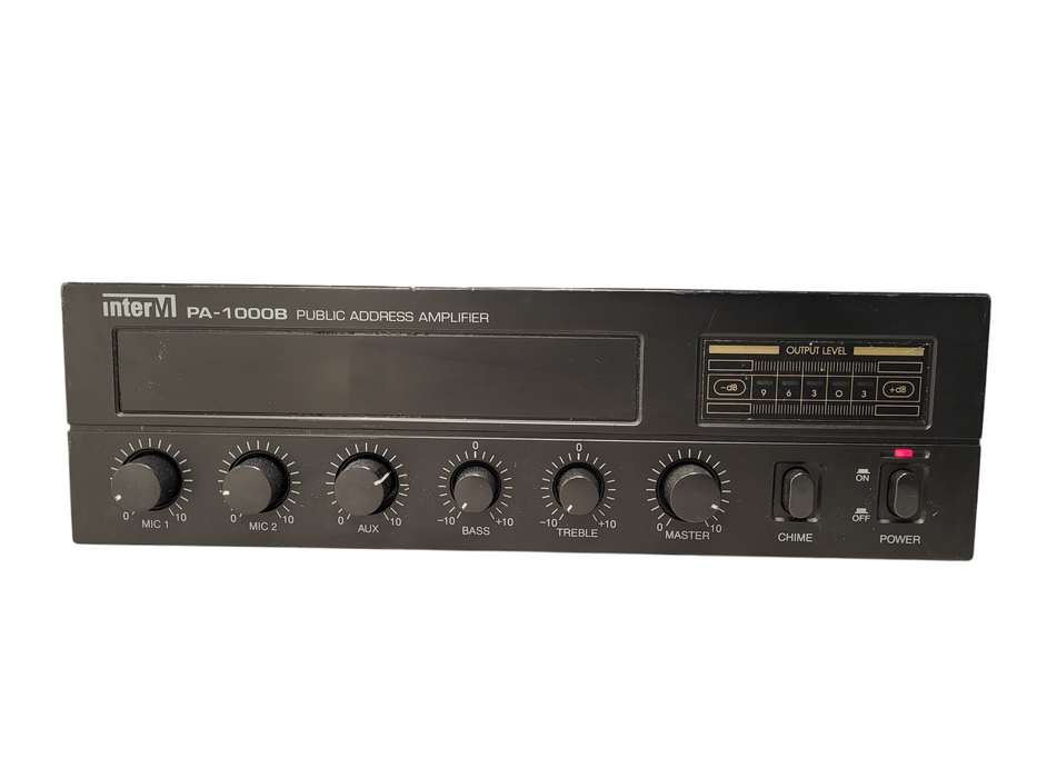 Inter-M Audio compact 2-mic, 1-aux input, 30W Public Address Mixer Amplifier
