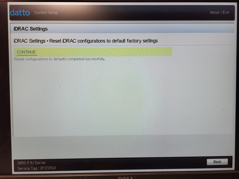 Datto SIRIS 5 Gold 6208U @ 2.9GHz 16GB DDR4  HBA330 Mini BOSS-S1 No PSU