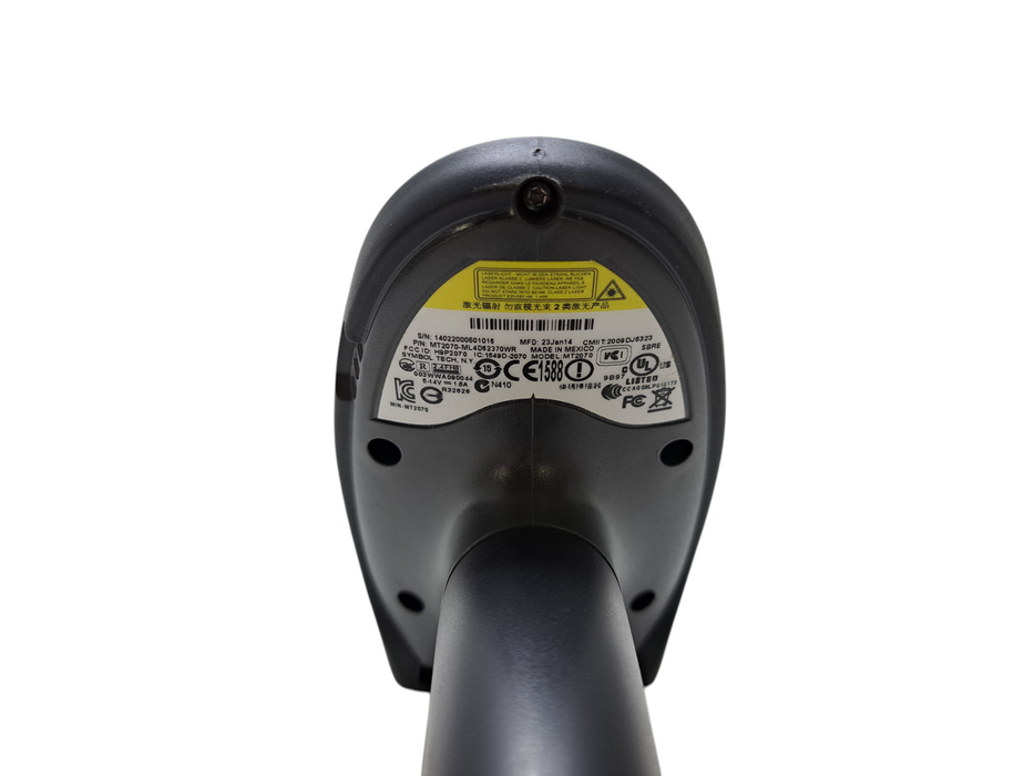 Motorola Symbol Barcode Scanner MT2070 MT2070-ML4D62370WR w/ Cradle *READ*