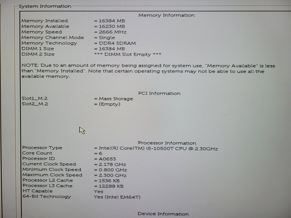 Dell OptiPlex 3090 i5-10500T @2.30GHz 16GB DDR4 256GB NVme | READ