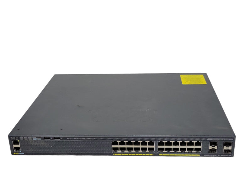 Cisco WS-C2960X-24PS-L 24-Port 4x SFP PoE Gig Managed Switch w/ C2960-Stack Q_