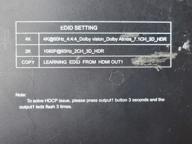 ezcoo EZ-MX42HS 4 x 2 HDMI 2.0 MATRIx 4K@60 4:4:4 HDR _
