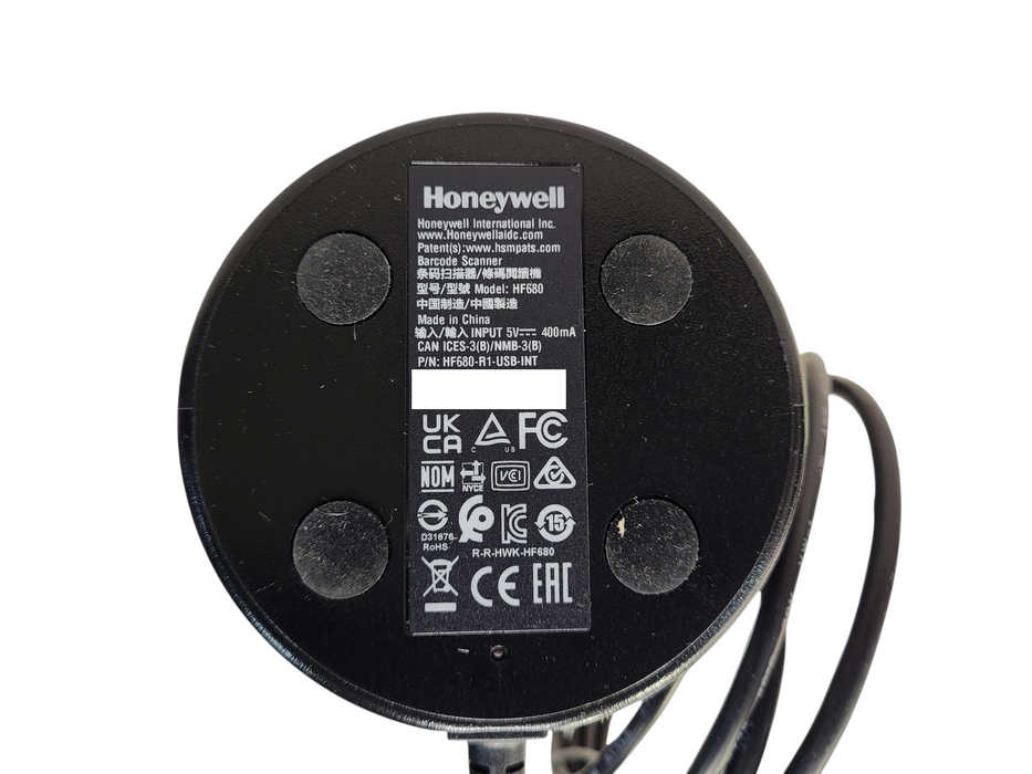 Honeywell HF680 Orbit Hand free Area-Imaging 1D 2D Barcode Scanner w/ USB Cable