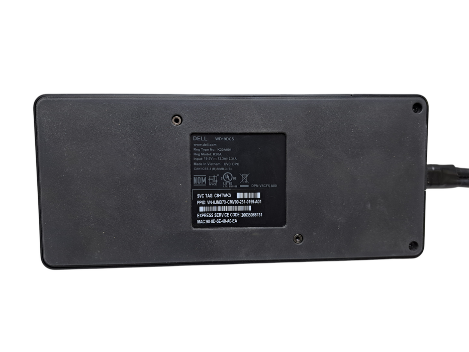 Dell WD19DCS Performance Dock Station Dual USB-C Dock with 240W AC Adapter