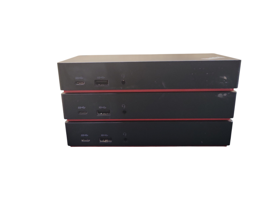 LOT of 3x Lenovo ThinkPad USB-C Dock Gen 2 LDC-G2