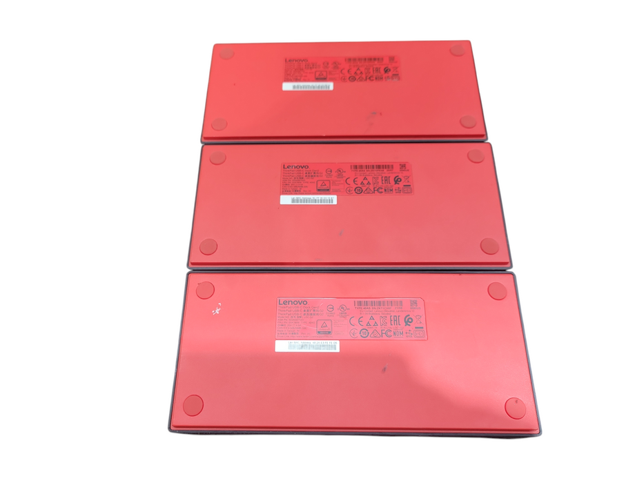 LOT of 3x Lenovo ThinkPad USB-C Dock Gen 2 LDC-G2