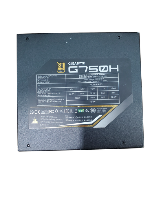 Gigabyte G750H 750w 80+ Gold Desktop Power Supply