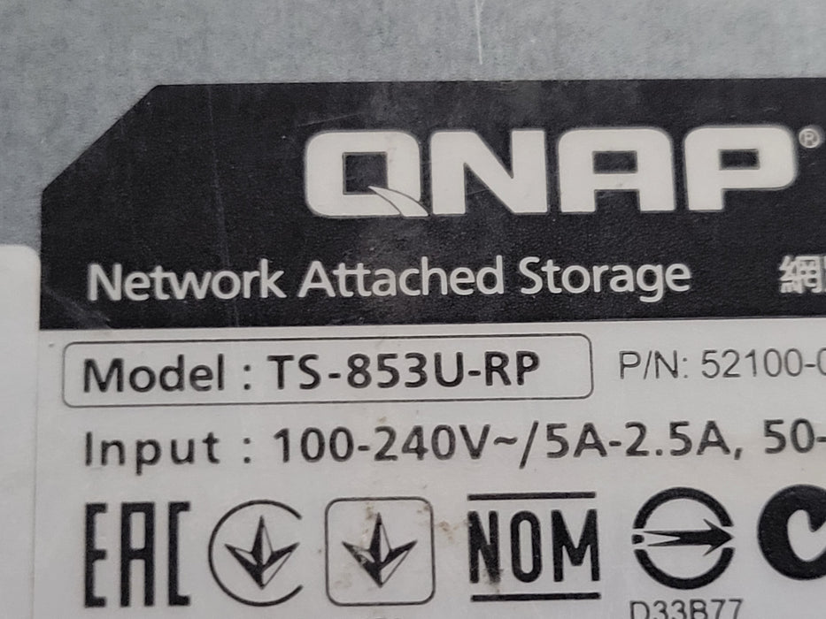 QNAP TS-853U-RP, Celeron J1900 2.0GHz 4GB RAM, 7x 3TB HDDs, 2x PSU