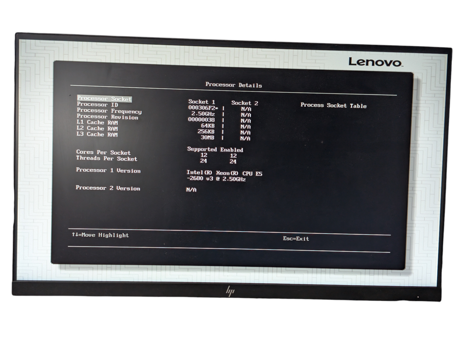 Lenovo System x 3650 M5 1x Intel Xeon E5-2680 v3 32GB RAM