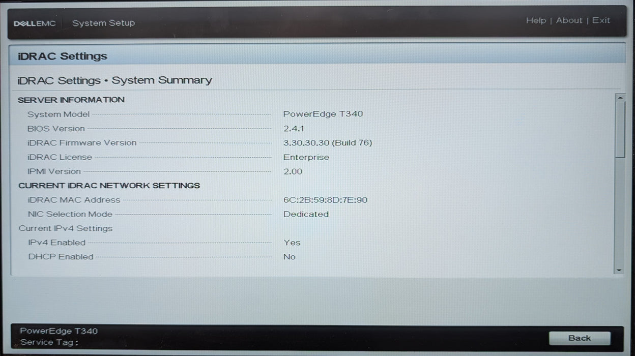Dell PE T340, Xeon E-2124 3.30GHz, 16GB DDR4, PERC H330, NO HDD, 2x 495W PSU