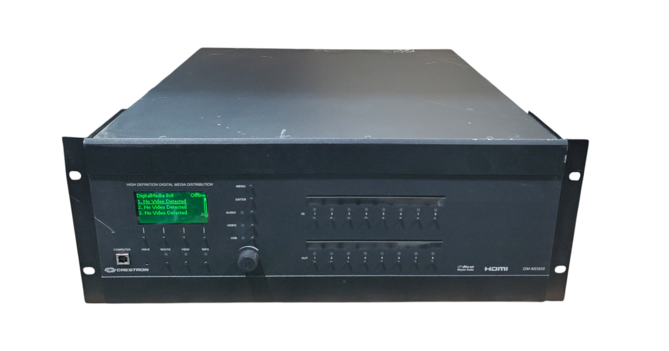 Crestron DM-MD8X8 Digital Media Matrix Switcher w/ Cards *READ*