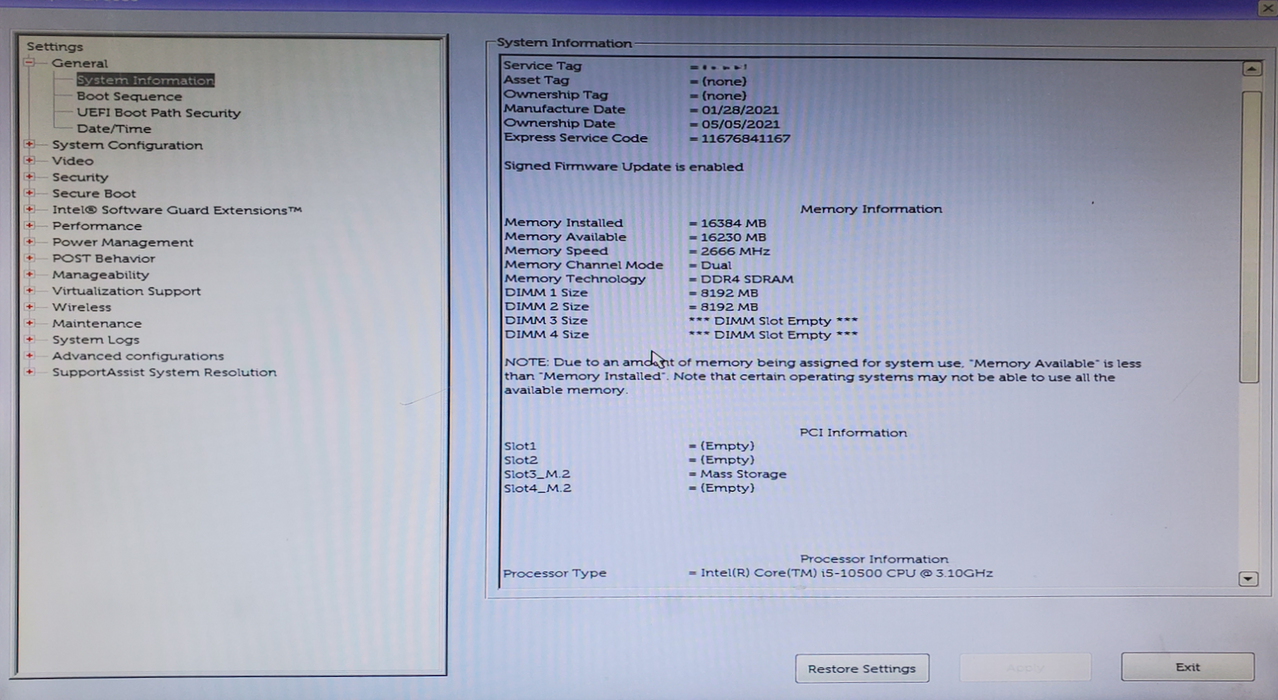 Dell OptiPlex 5080 SFF - Core i5-10500, 16GB DDR4, 256GB NVMe